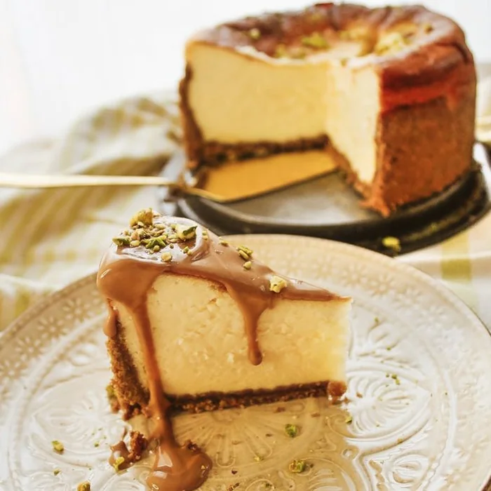 Homemade cheesecake