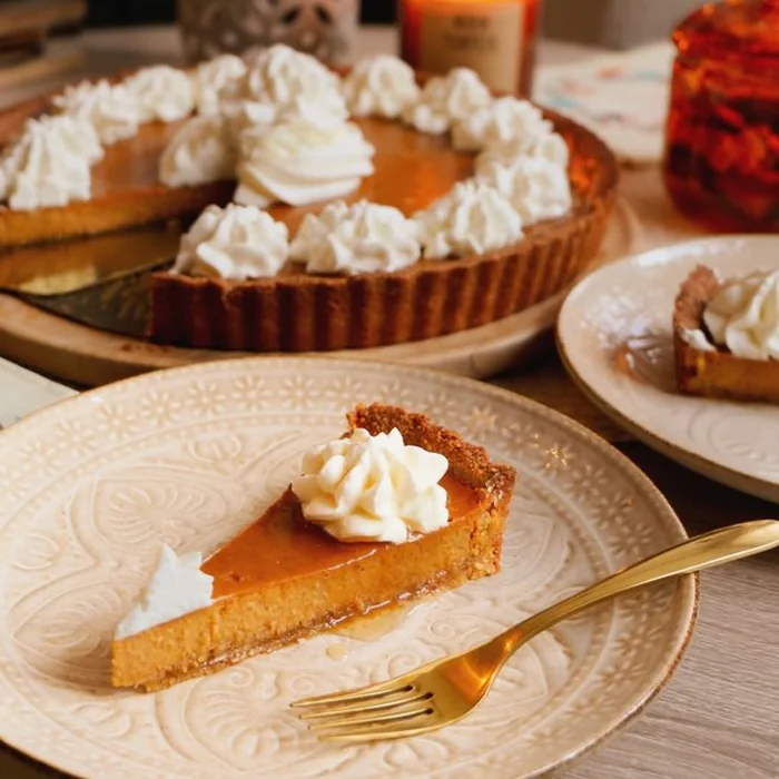 Homemade pumpkin pie